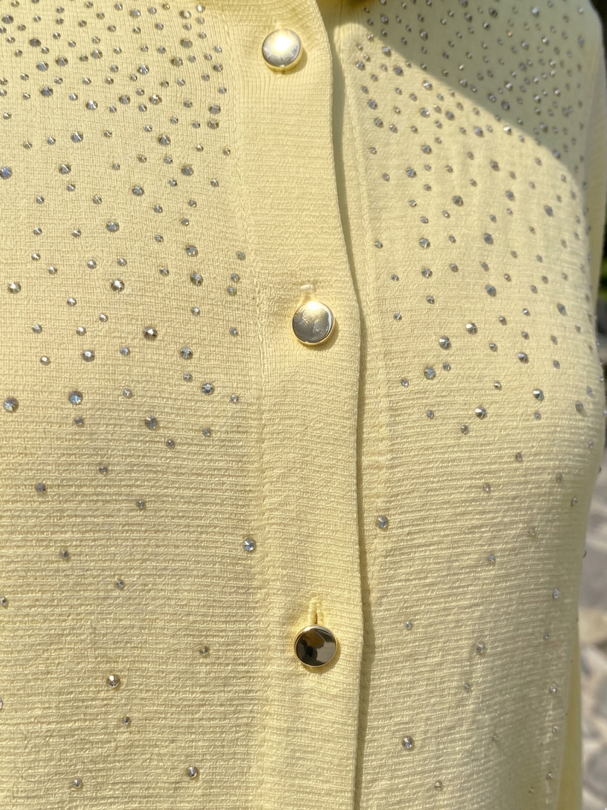 Starry Lines Suit - Light Yellow