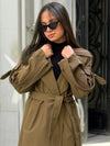 City Vibes Trench Coat - Camel