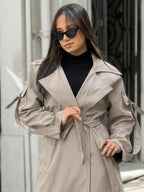 City Vibes Trench Coat - Beige