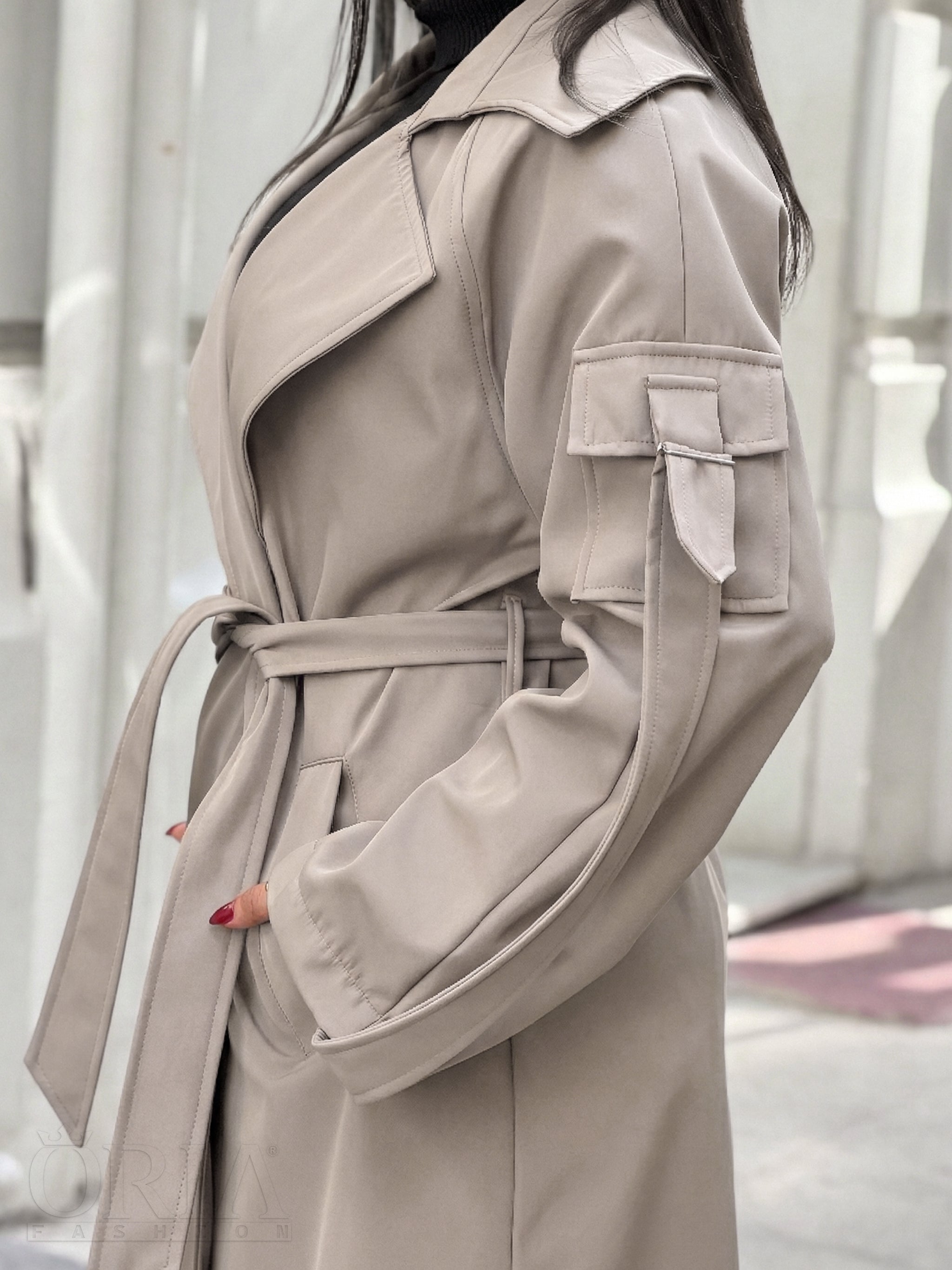 City Vibes Trench Coat - Beige