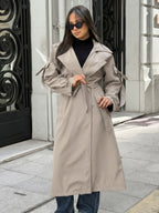 City Vibes Trench Coat - Beige