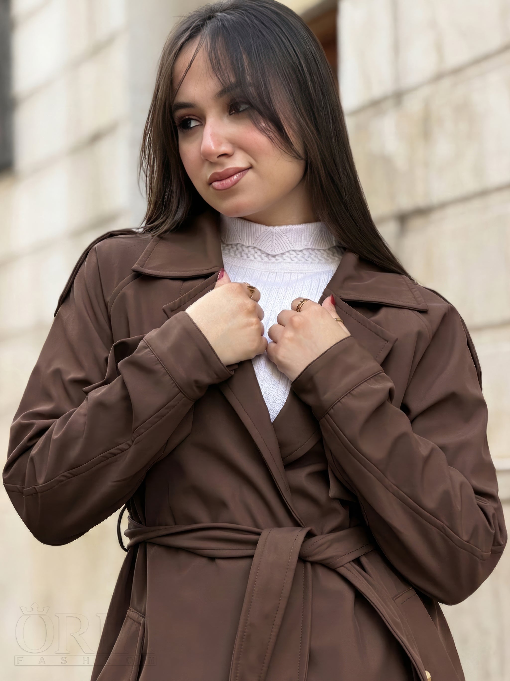 West Wind Trench Coat - Brown