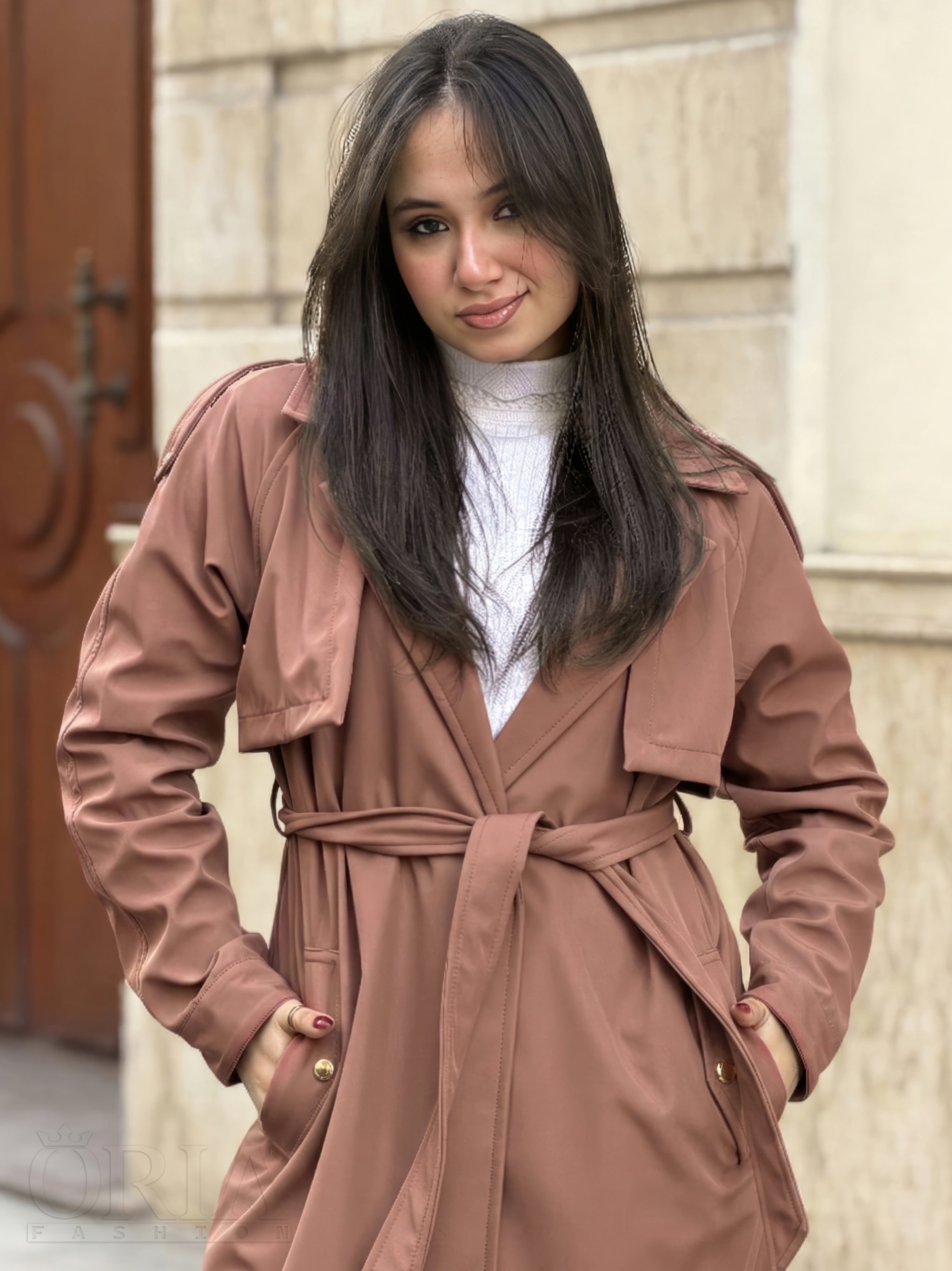 West Wind Trench Coat - RoseGold