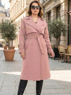 Butterflies Trench Coat - Pink