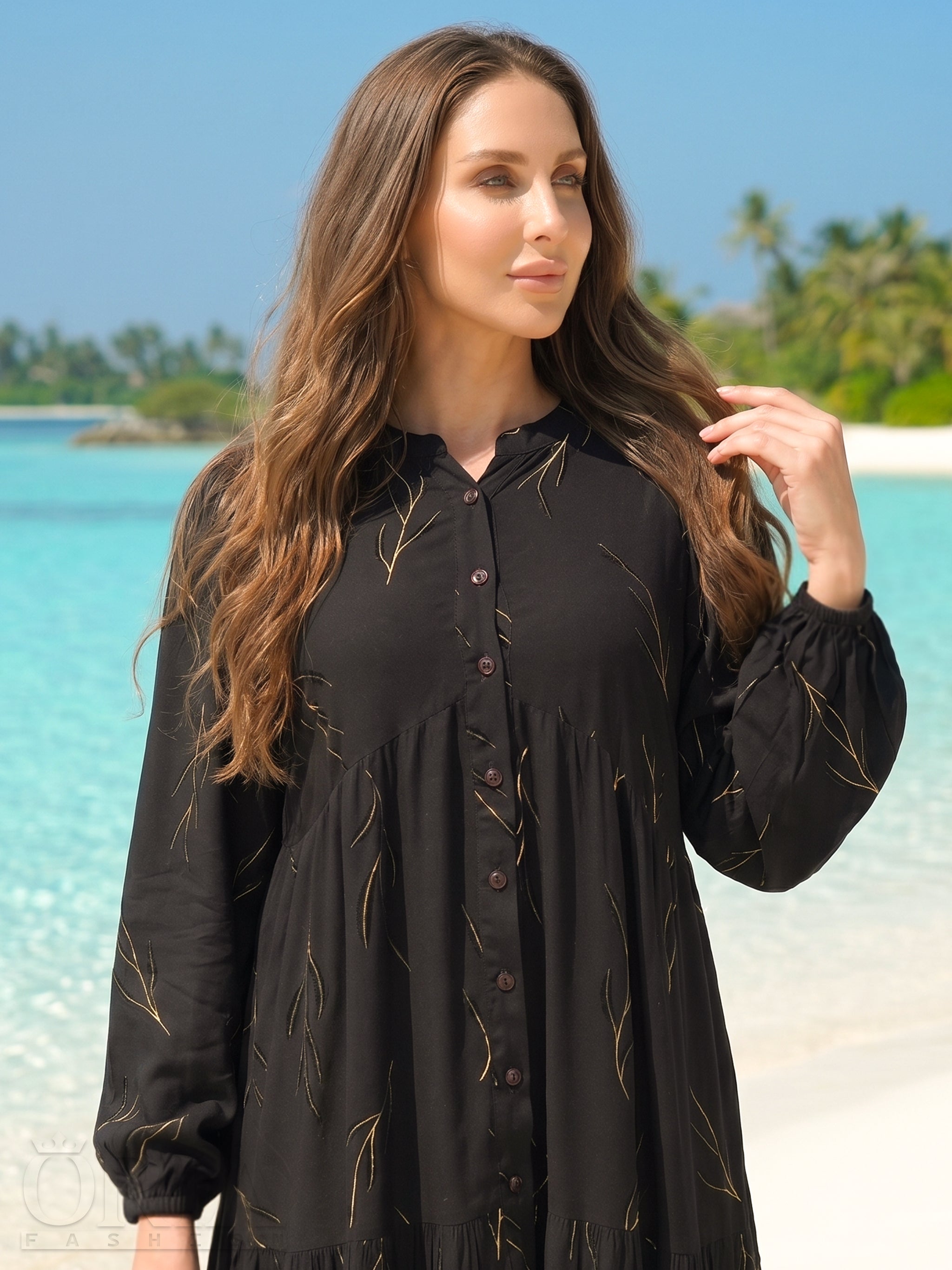 Black Feather Dress