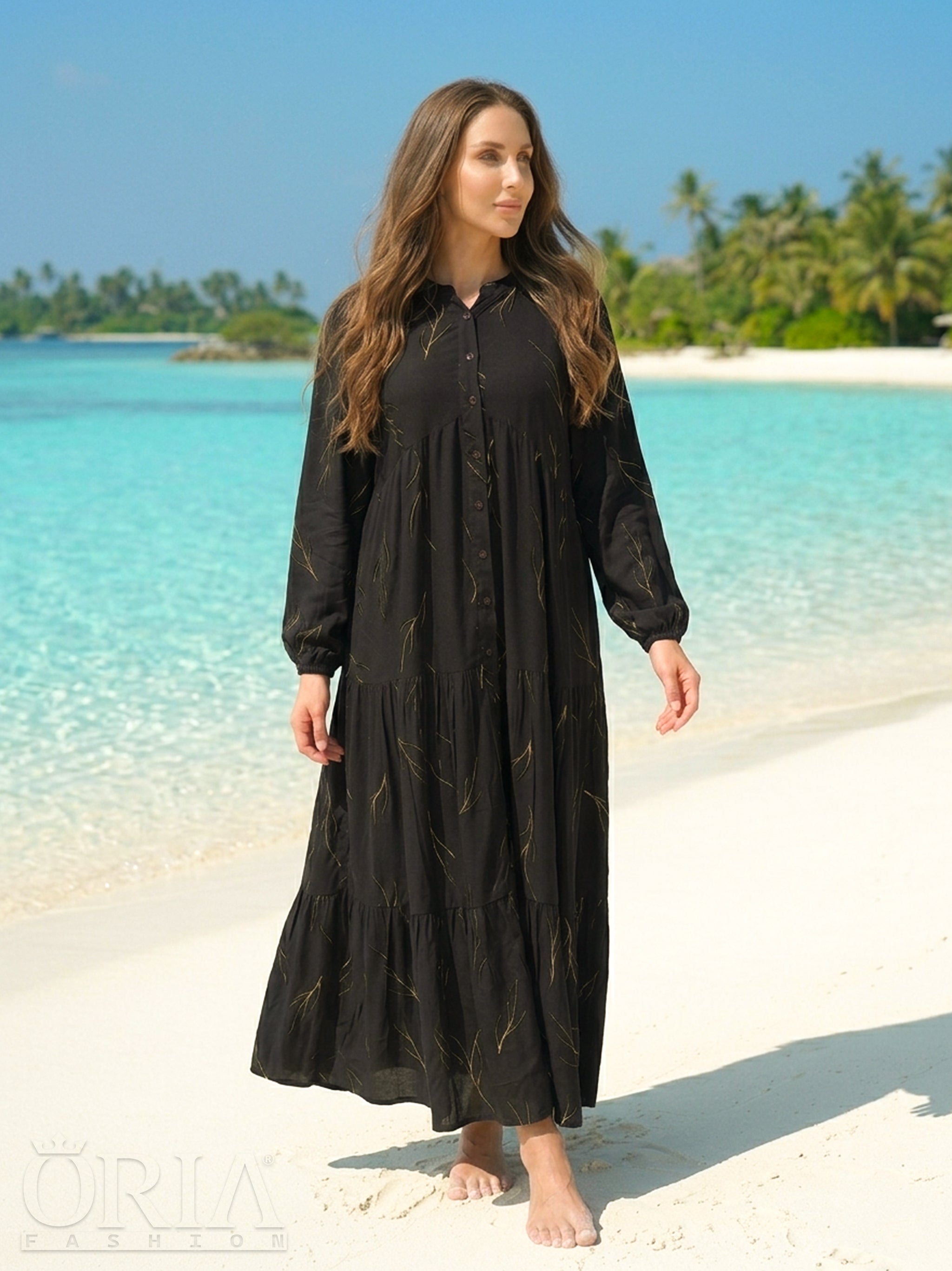 Black Feather Dress