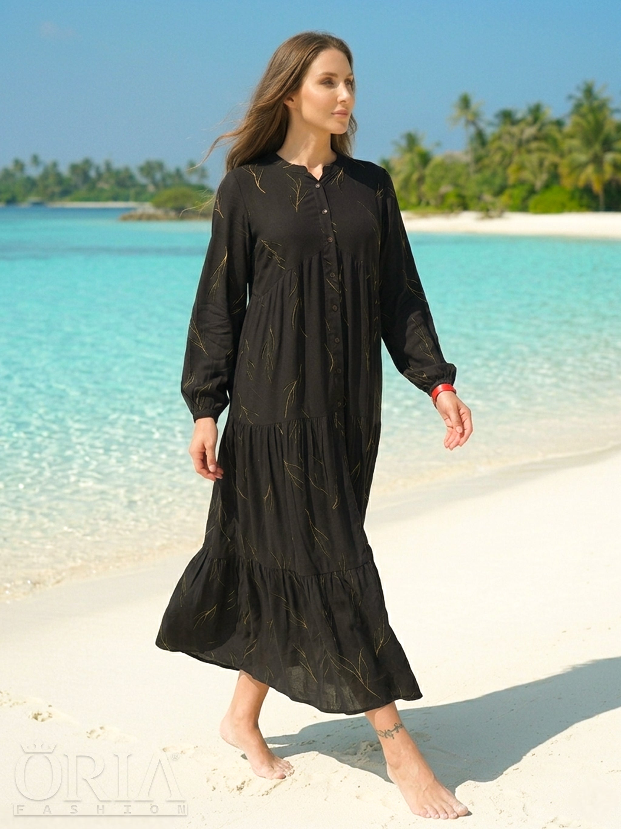 Black Feather Dress